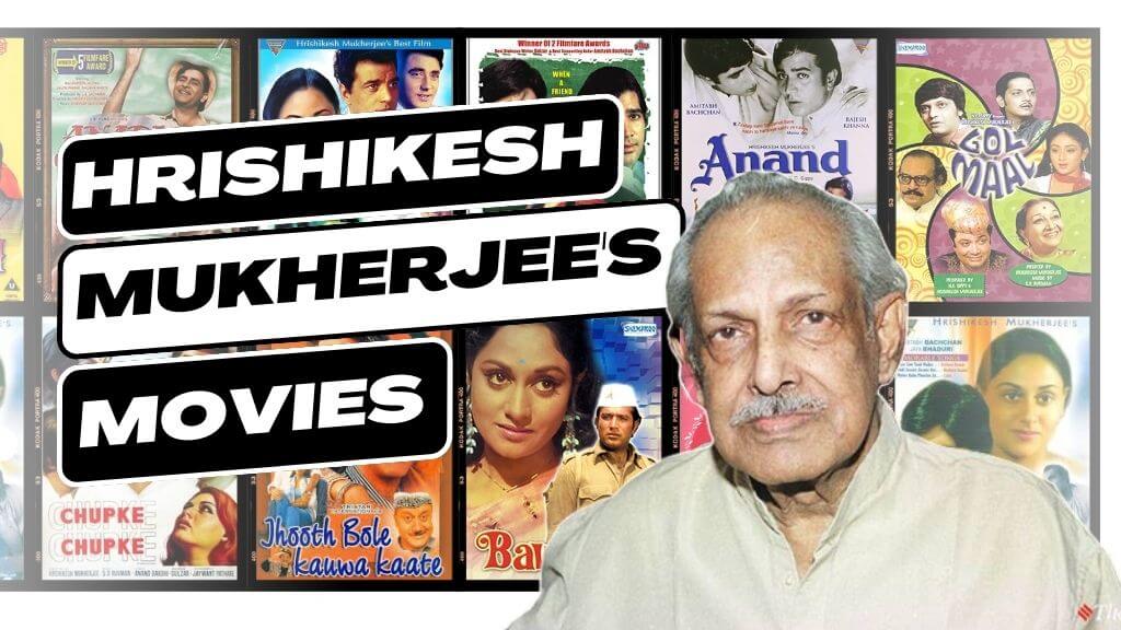 Hrishikesh Mukherjee Movies Poster With His Photograph