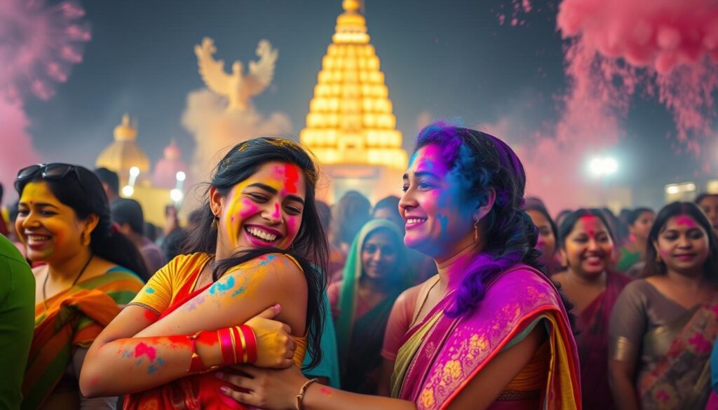 emotional connections during Holi