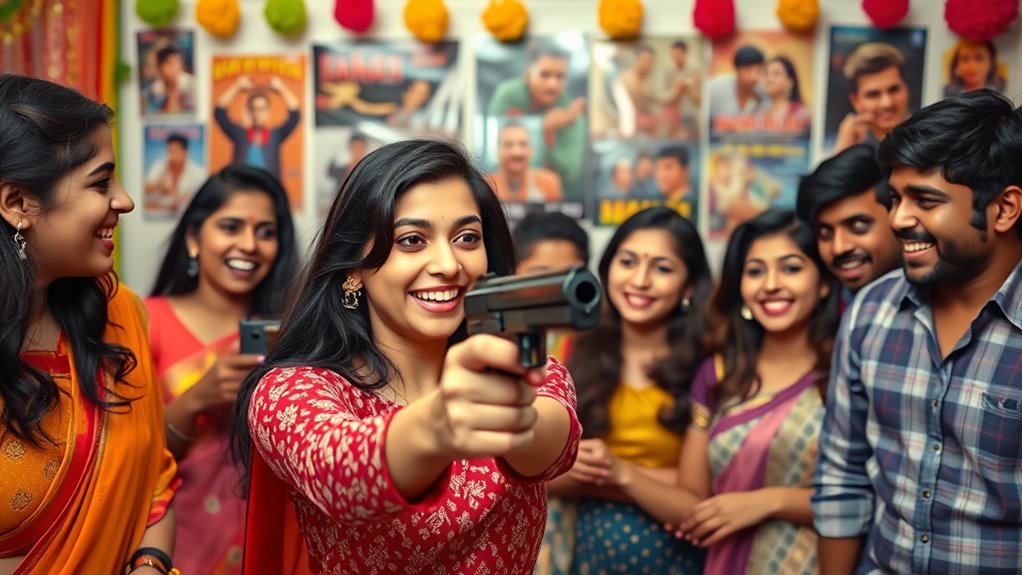 gun on dowry s chest