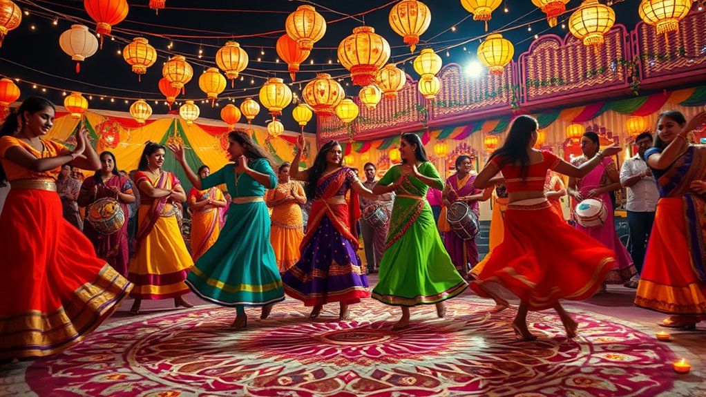 vibrant garba celebration energy