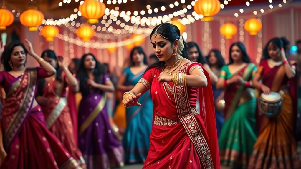 vibrant rhythmic navratri celebration