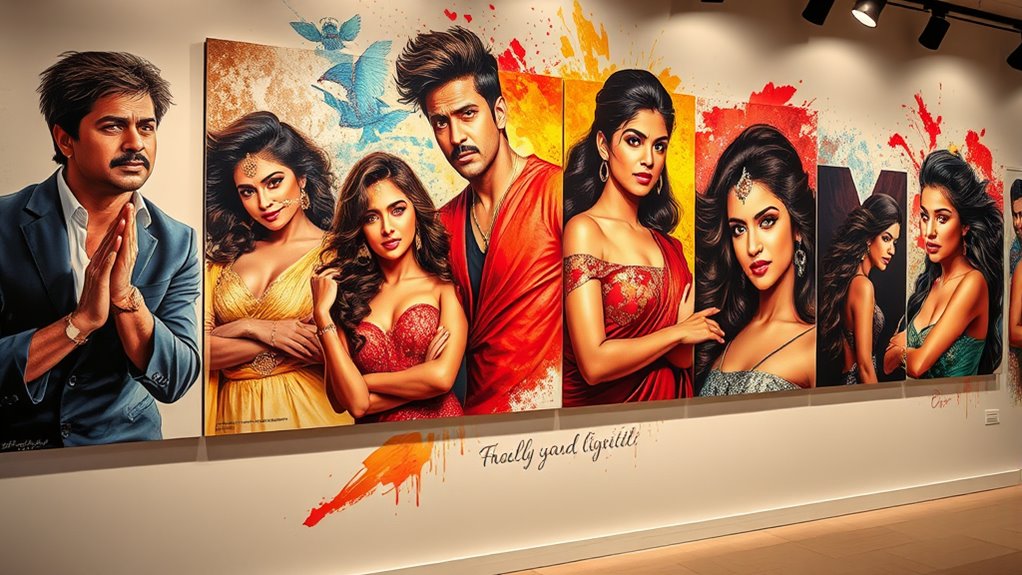 bollywood fan art techniques