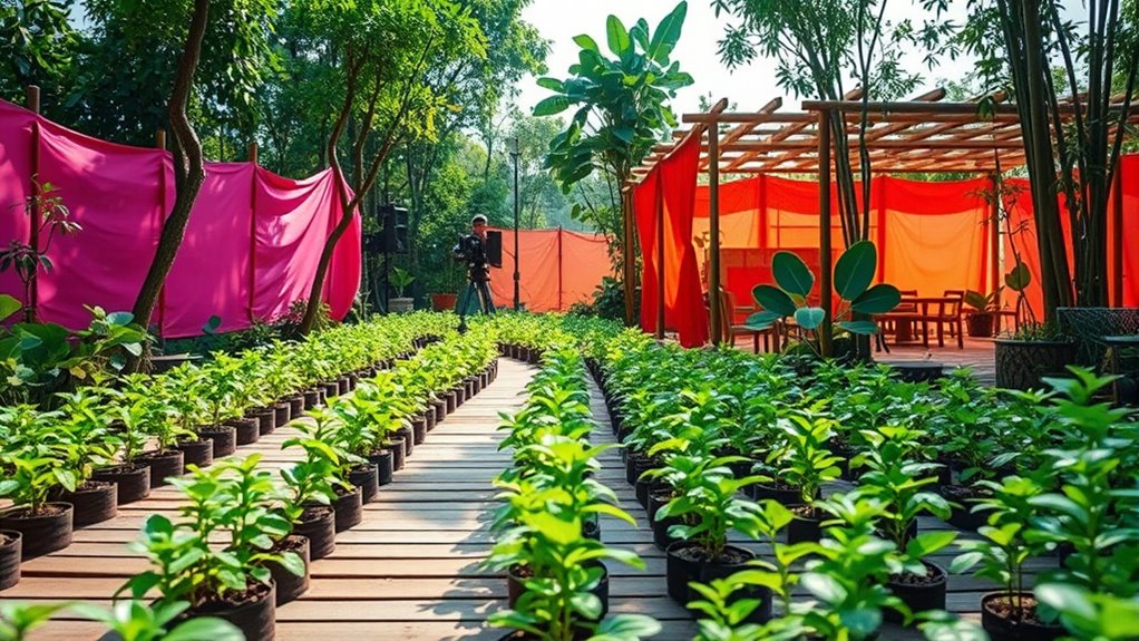 eco friendly bollywood film sets