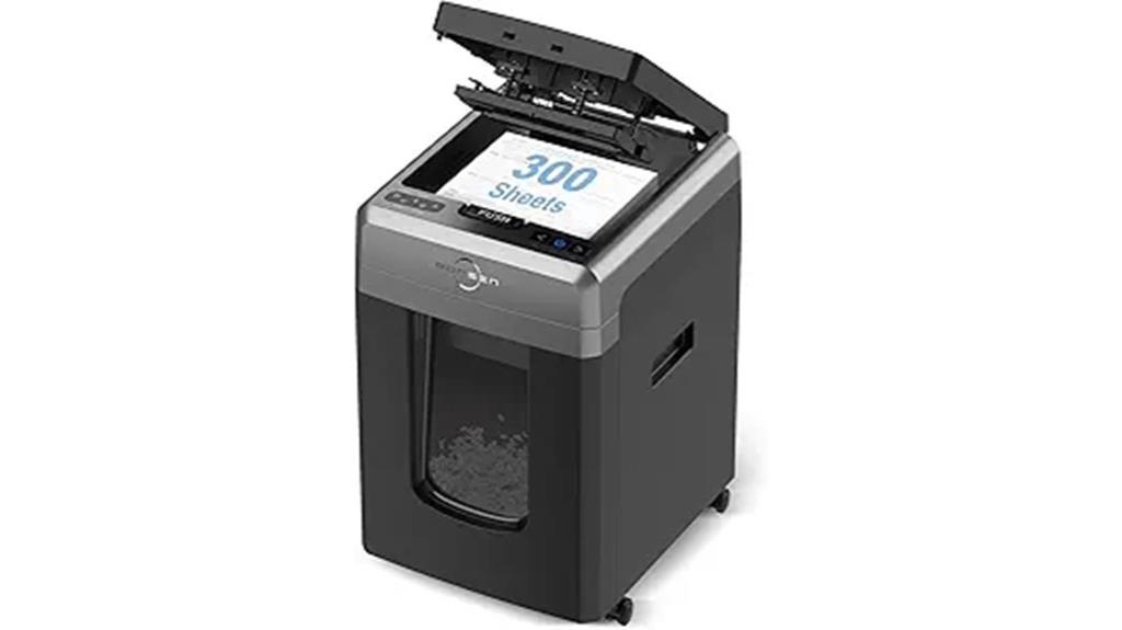 300 sheet auto feed shredder