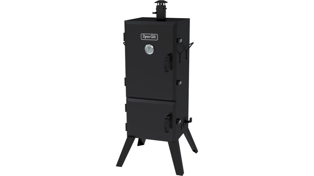 36 inch black charcoal smoker