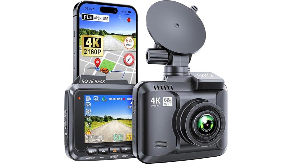 4k dash cam with gps