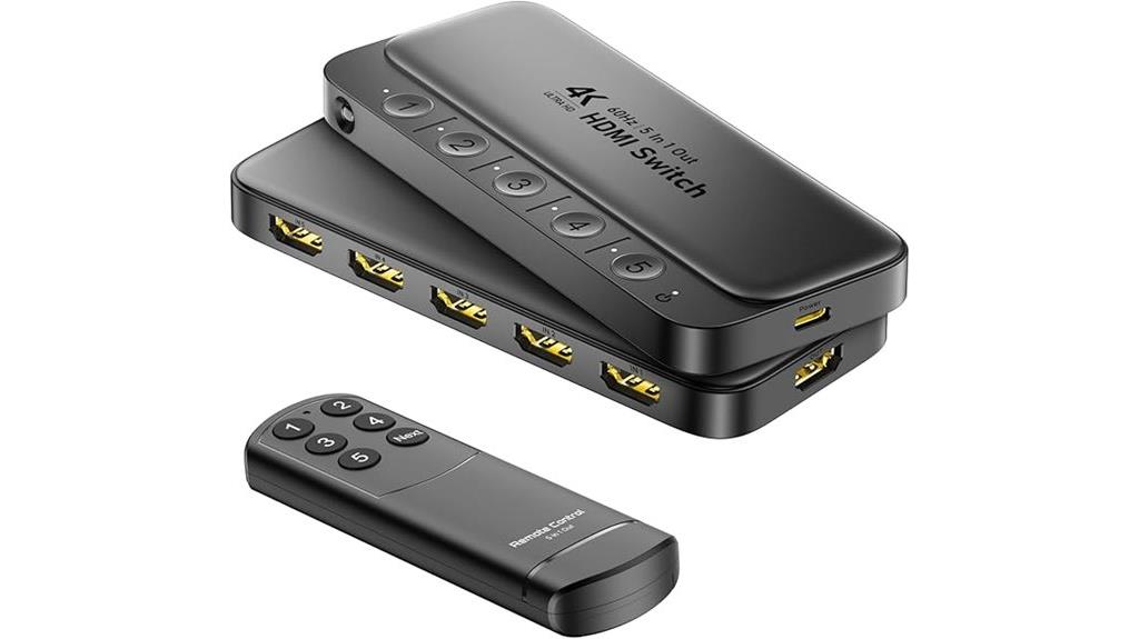 5 in 1 hdmi switch