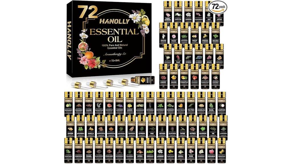 72 piece aromatherapy kit