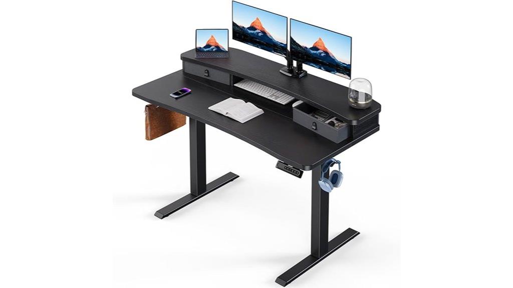 adjustable 48 inch desk