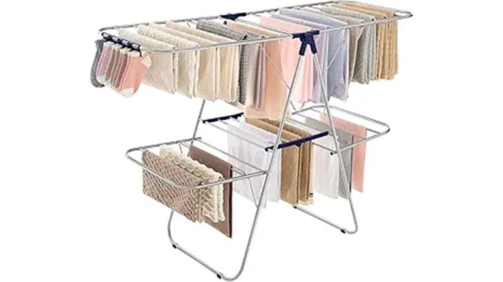 adjustable foldable clothes dryer