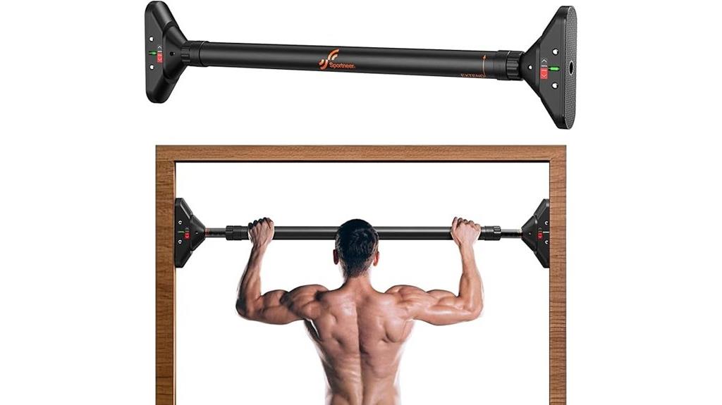adjustable non slip pull up bar