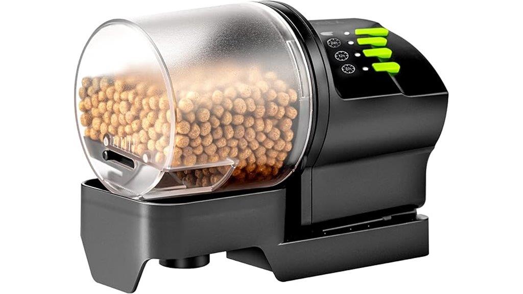 automated fish feeding device