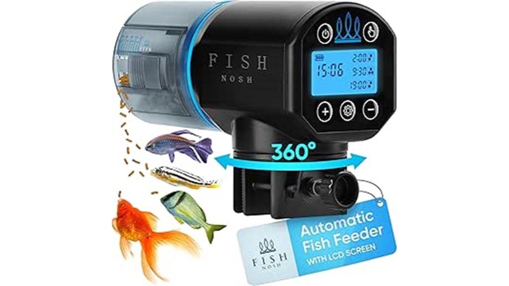 automated fish feeding device
