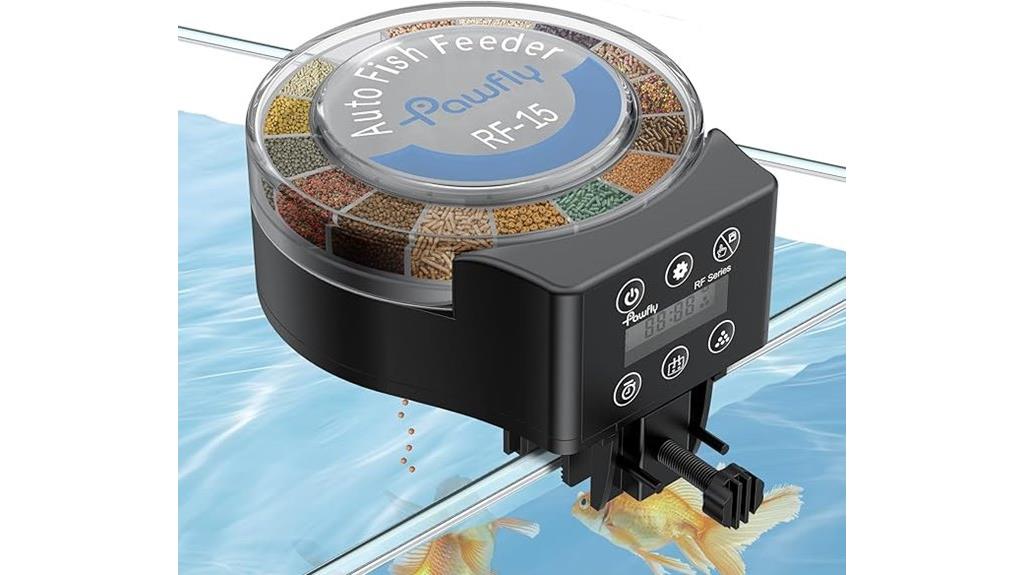 automatic fish feeding device
