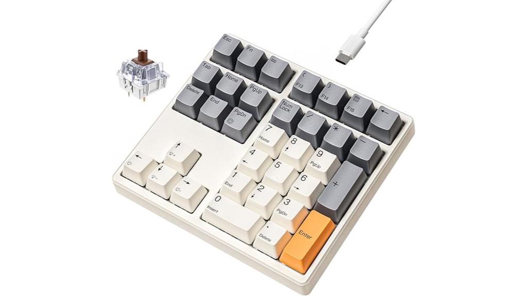 backlit wired numeric keypad