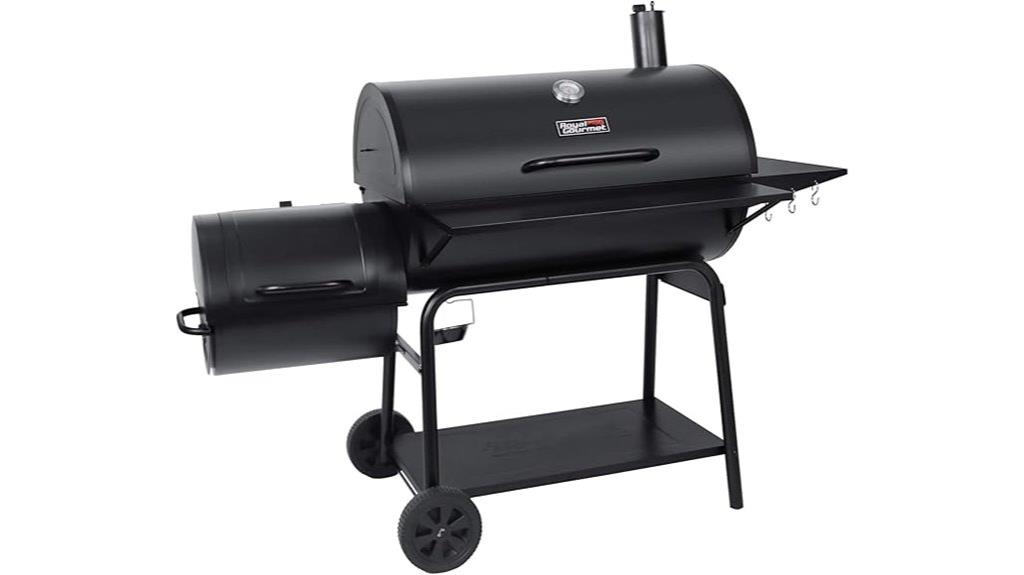 barrel grill with offset smoker