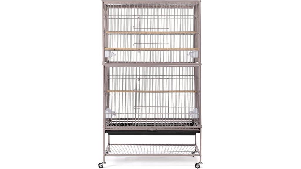 blush finish bird cage