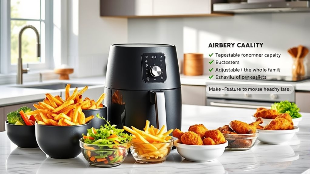 choosing spacious versatile air fryers