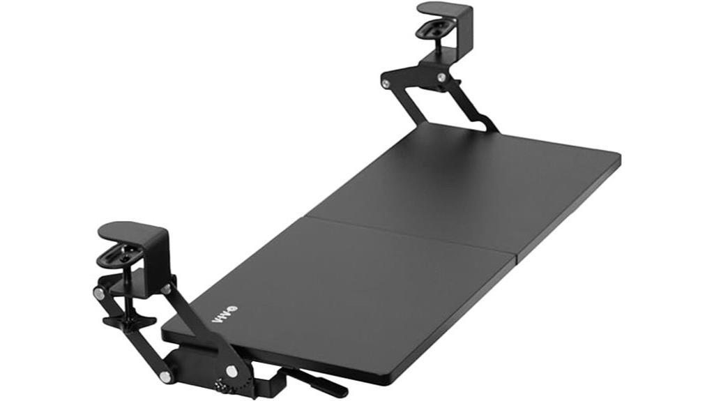 clamp on keyboard tray