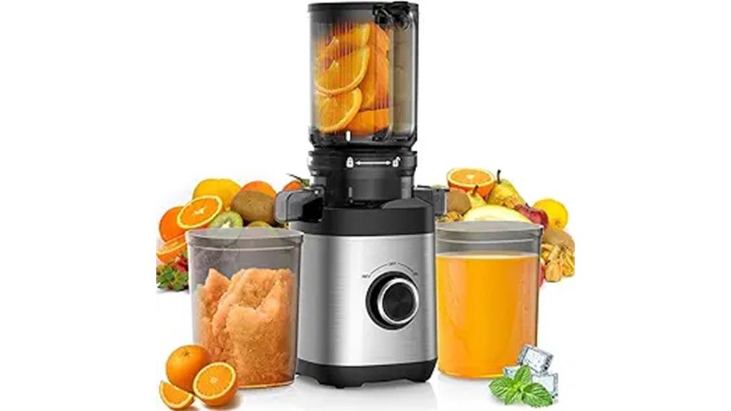 cold press juicer chute