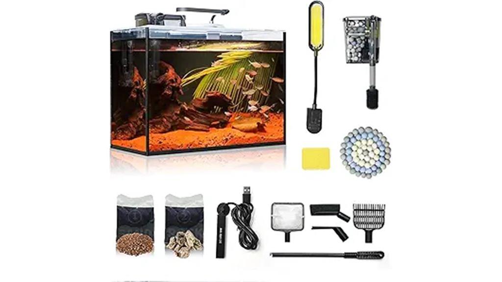 compact glass fish tank