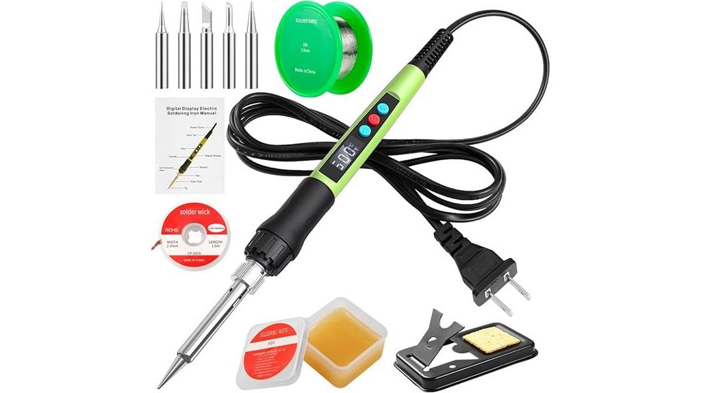 digital temperature controlled soldering iron