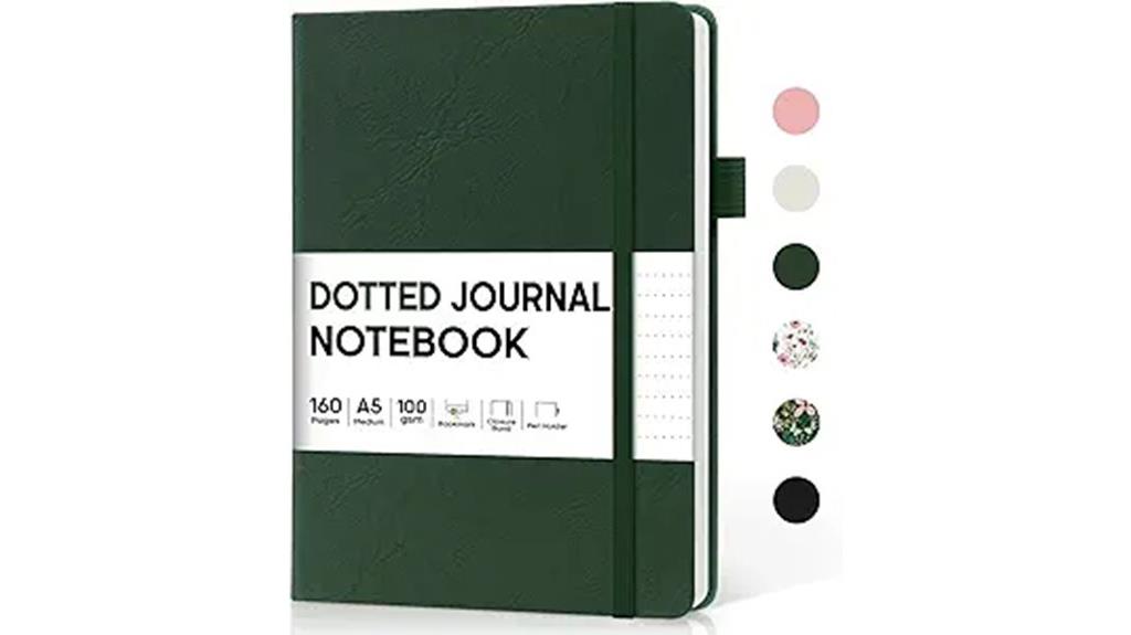 dotted bullet journal notebook