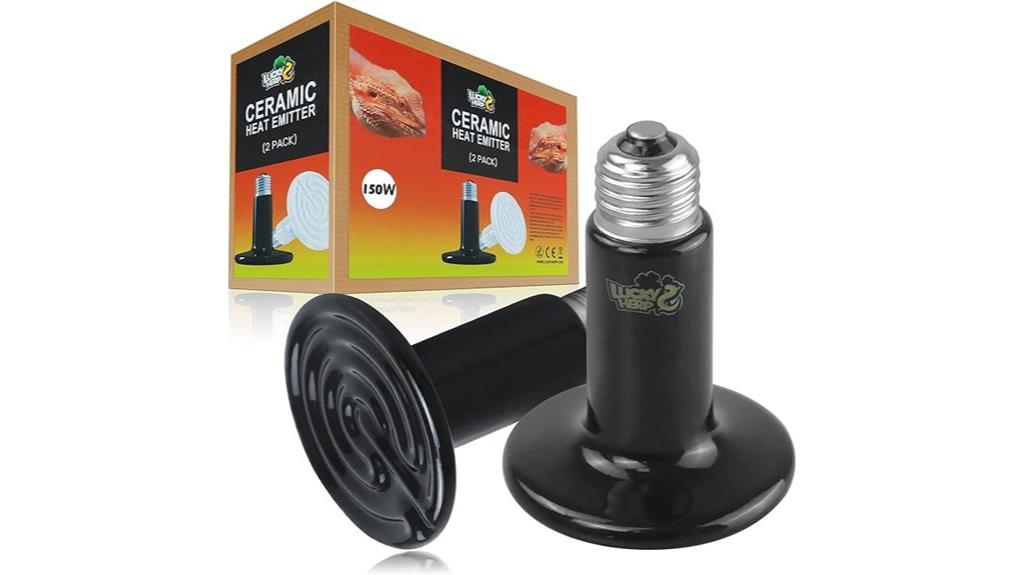 double pack ceramic heat emitters