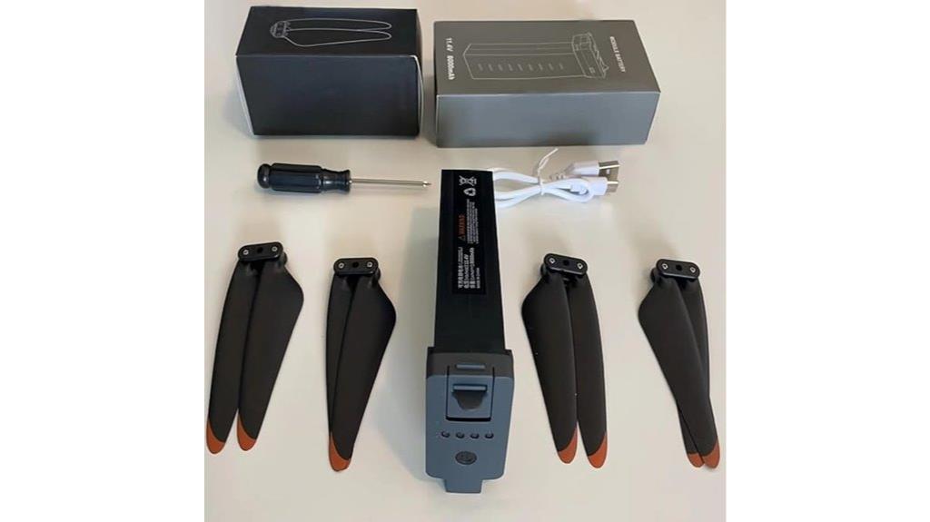 drone battery and propellers kit