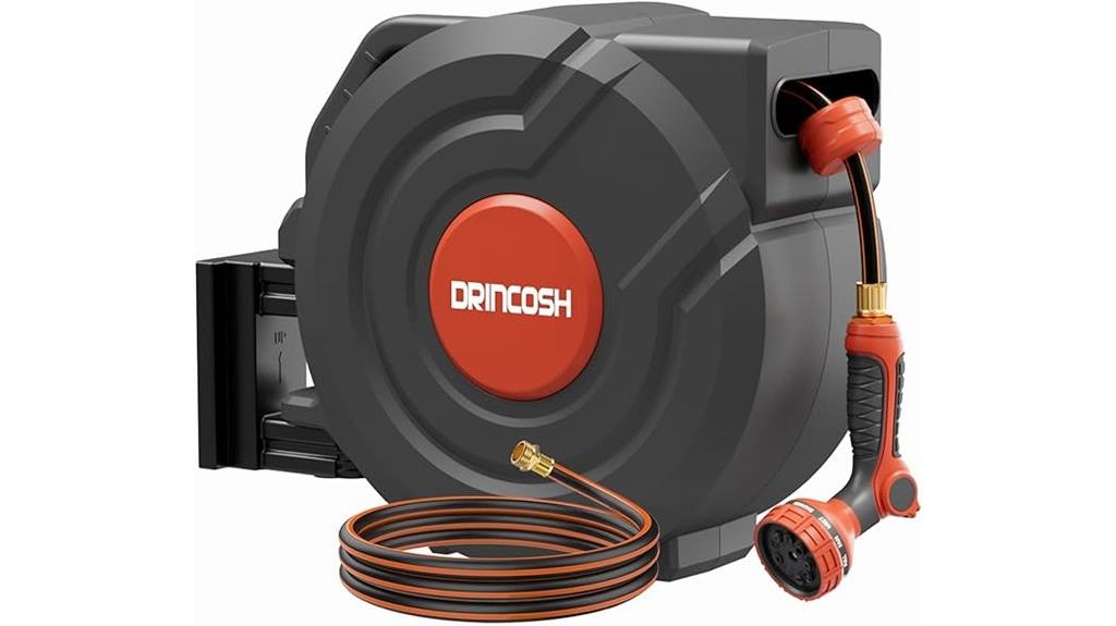 durable retractable hose reel