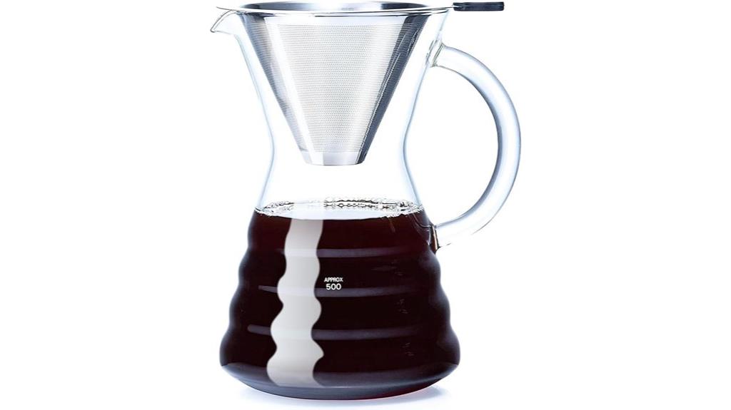 durable stainless pour over