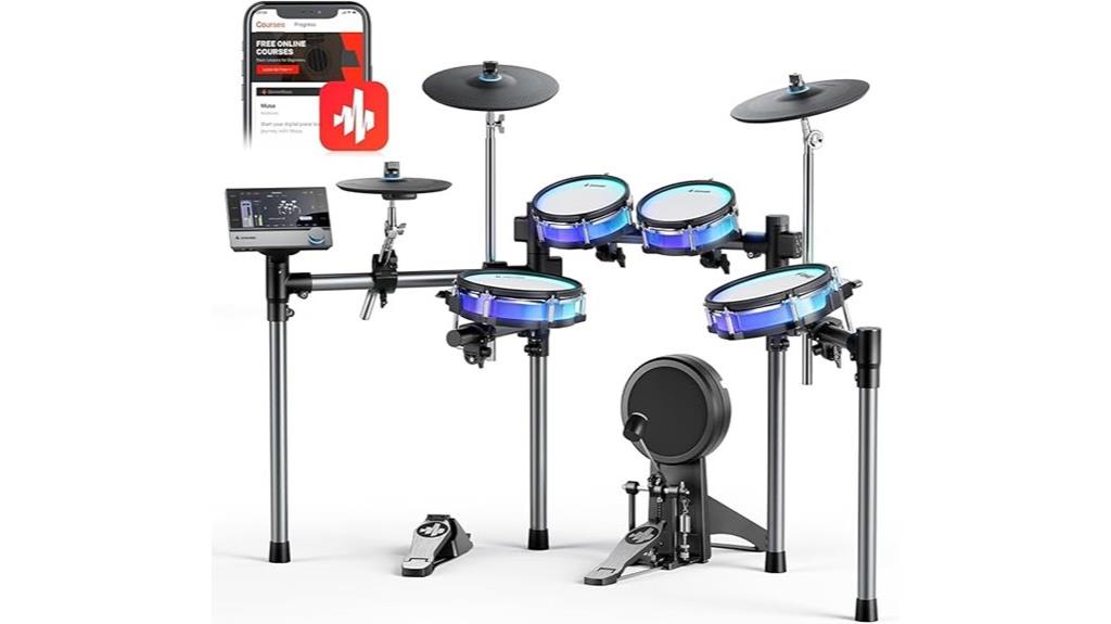 electric drum set touchscreen