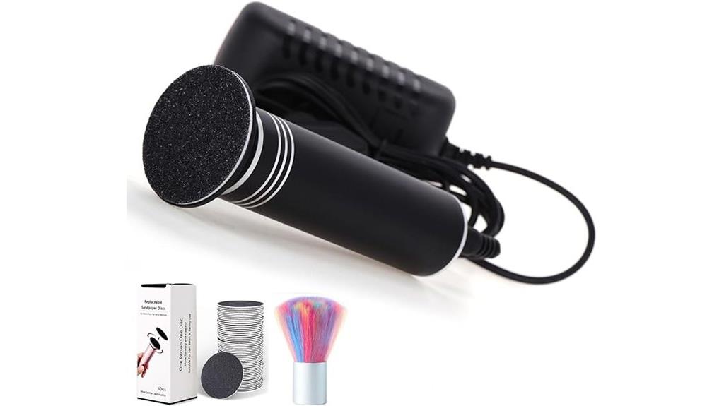 electric foot exfoliation device