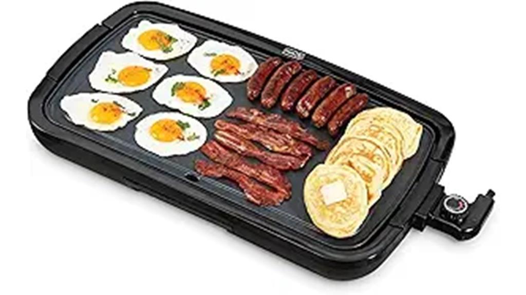 electric griddle with removable plate