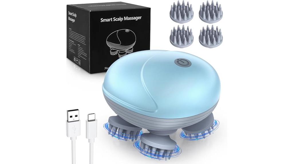 electric handheld scalp massager