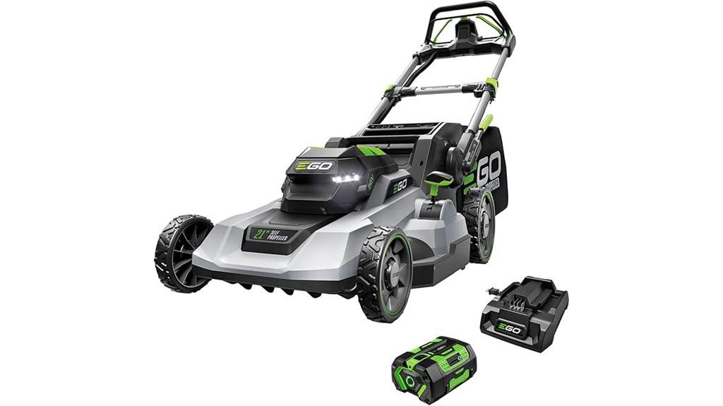 electric lawn mower included