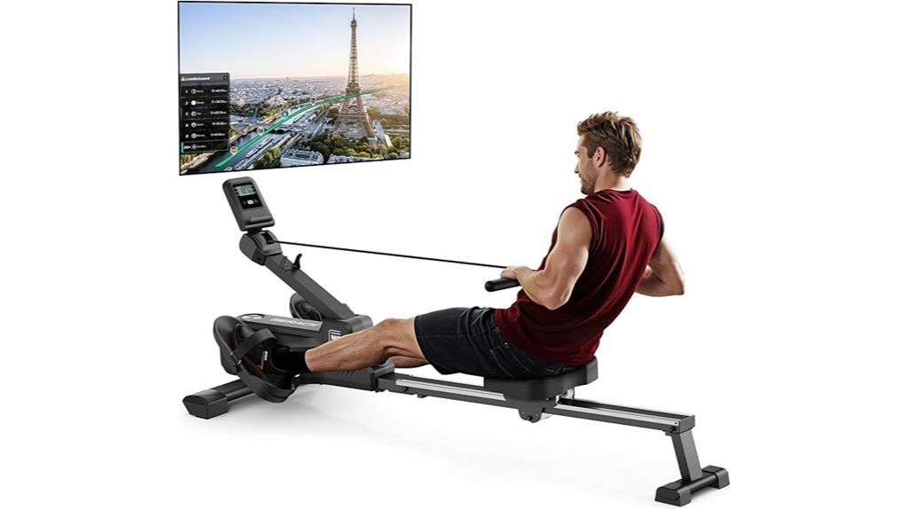 foldable magnetic rowing machine