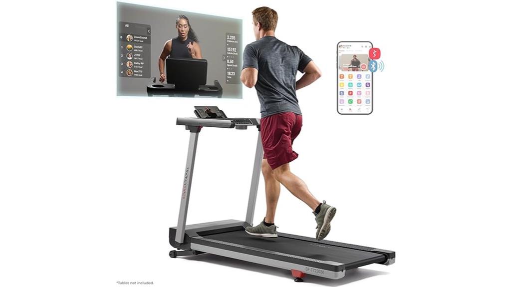 folding treadmill with incline