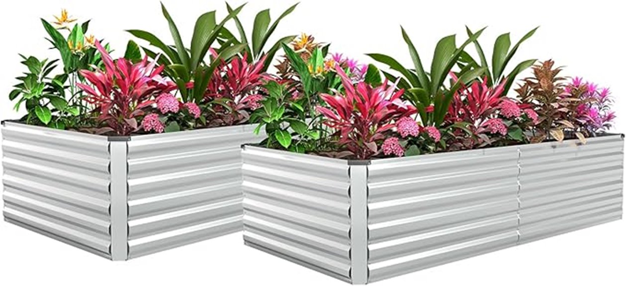galvanized raised garden bed