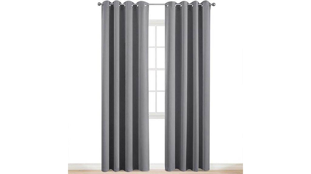 gray blackout curtain panels