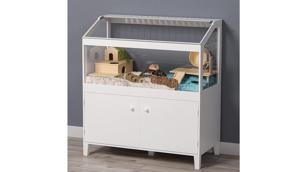 hamster cage with storage