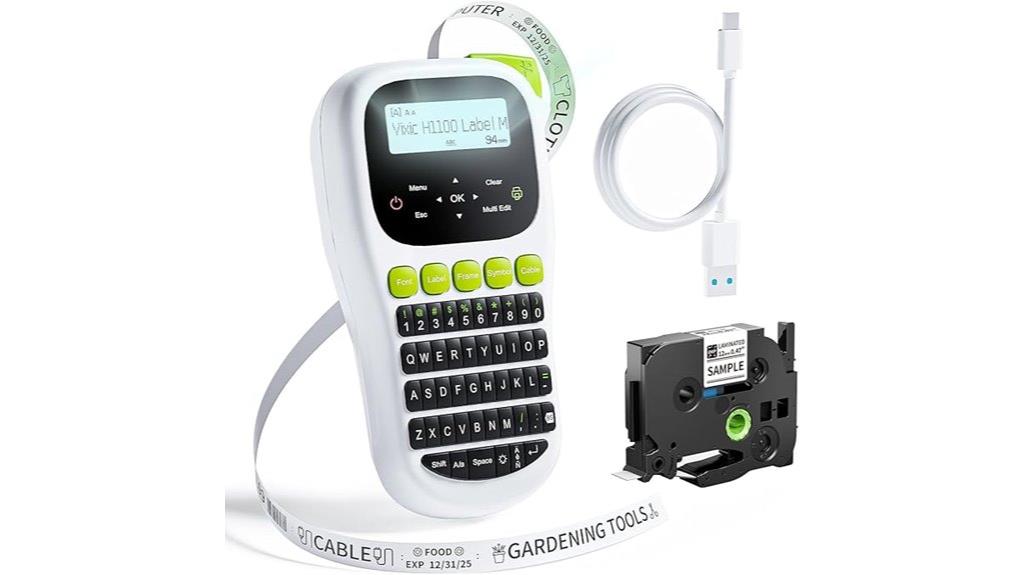 handheld label maker with tape