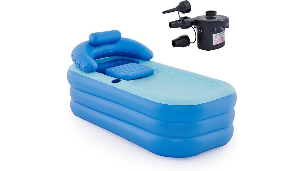 inflatable adult bath tub