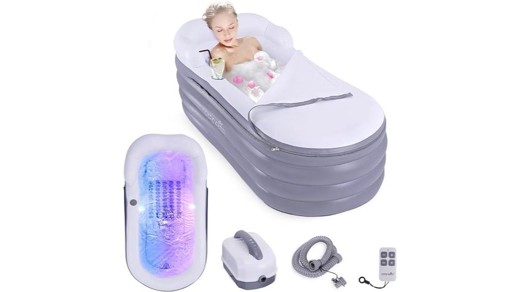 inflatable bubble massage tub