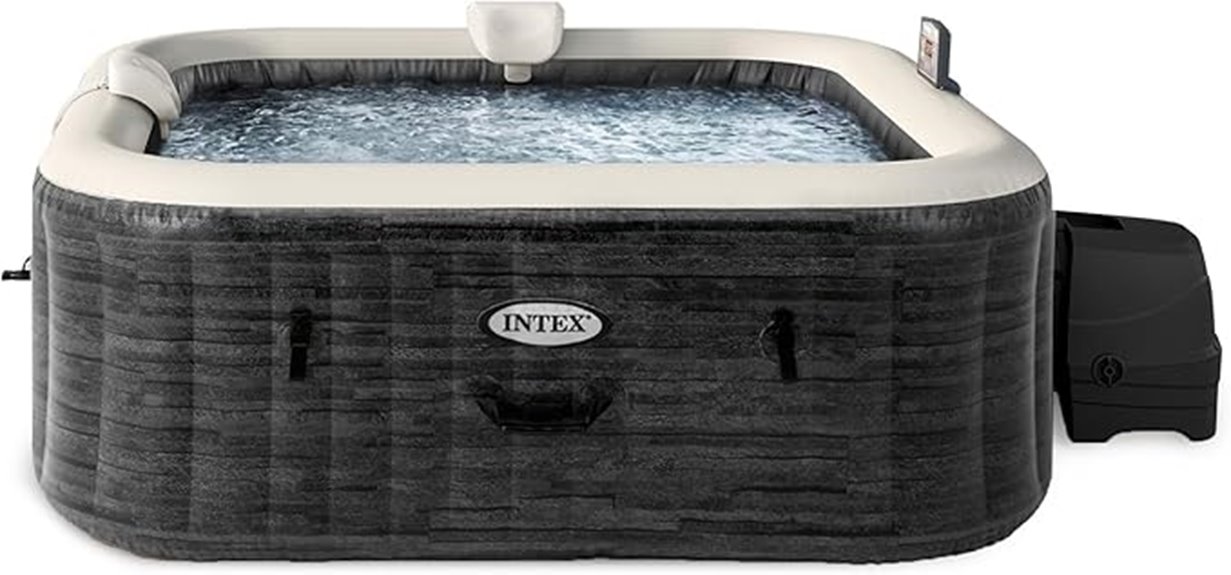 inflatable spa with accessories