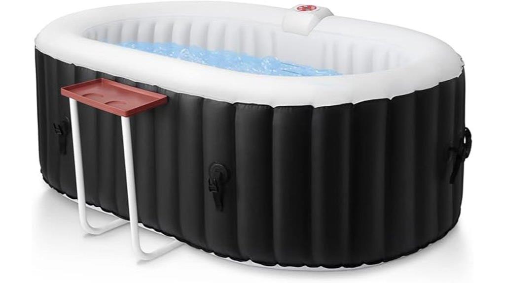 inflatable two person hot tub