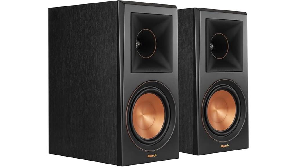 klipsch ebony bookshelf speakers