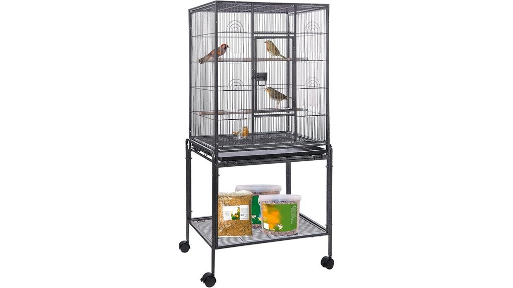 large iron bird cage