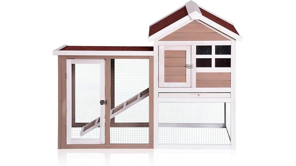 large rabbit hutch outdoor