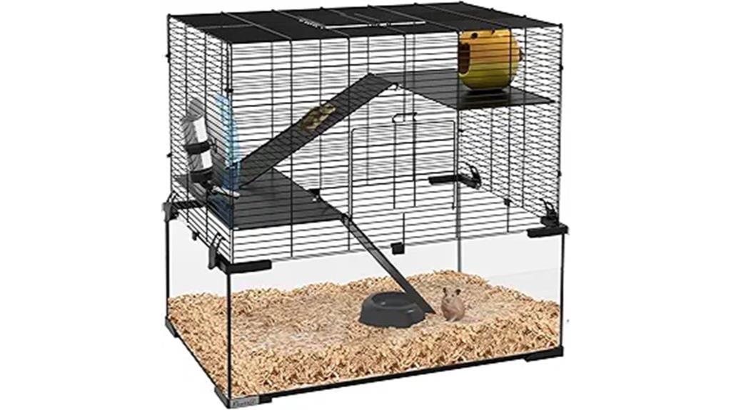 large tempered glass cage